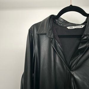 Zara Faux Leather Dress